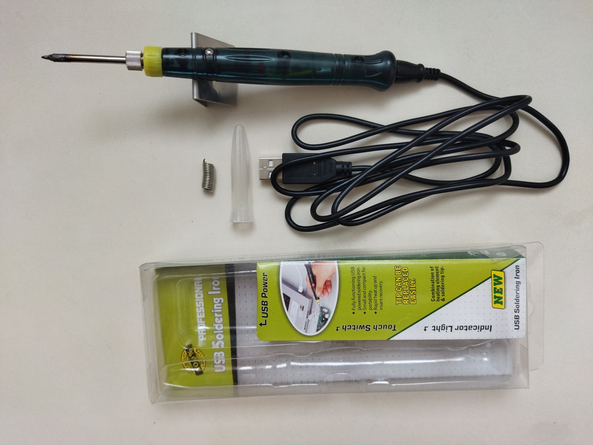 Паяльник электрический, миниатюрный, питание от USB 5 В