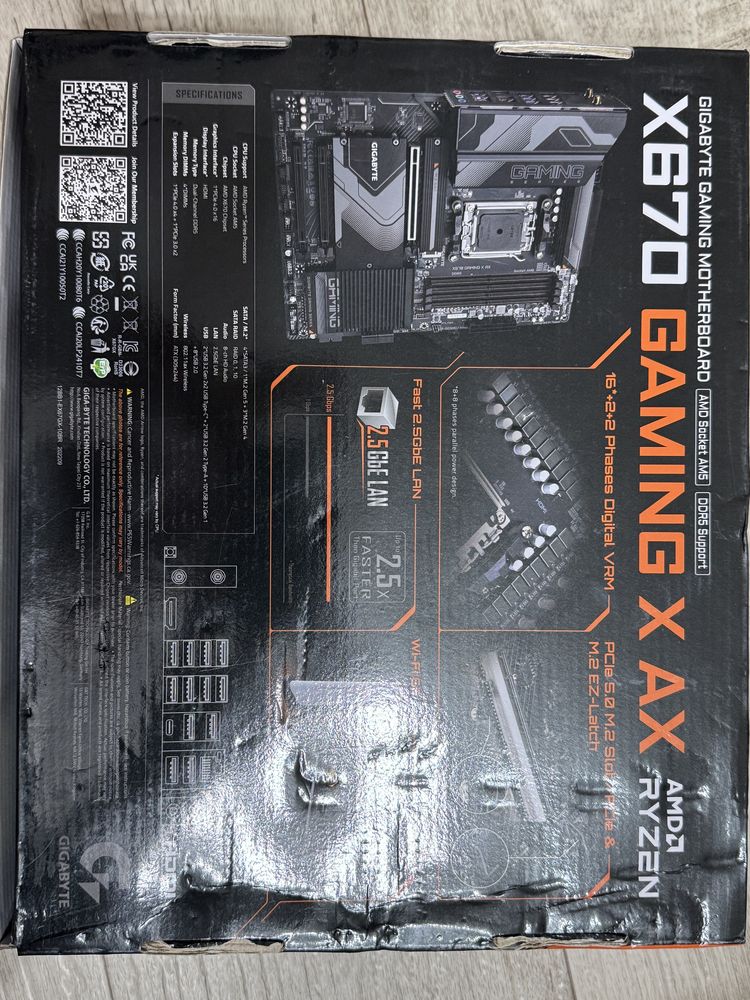 Материнская плата GIGABYTE AM5 с гарантией