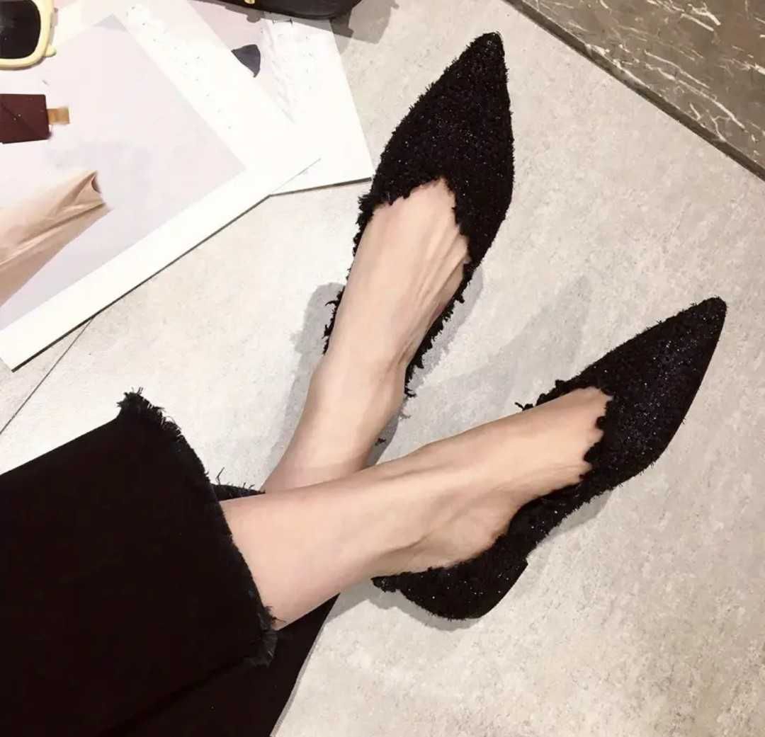 Туфли  букле чёрные