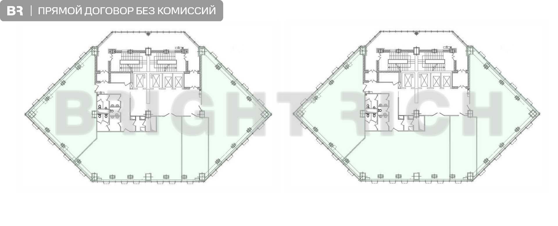 Almaty Towers - аренда офиса 1336м², два этажа полностью