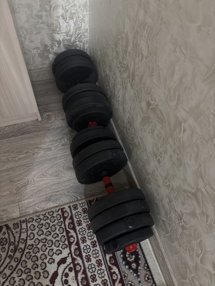 Продам 2 гантели по 20 килограм