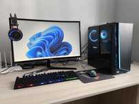 Игровой ПК с полным комплектом Ryzen 5 2600/16GB/RTX3050 8GB/SSD512GB