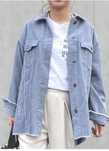 Куртка вельветовая рубашка Zara oversize