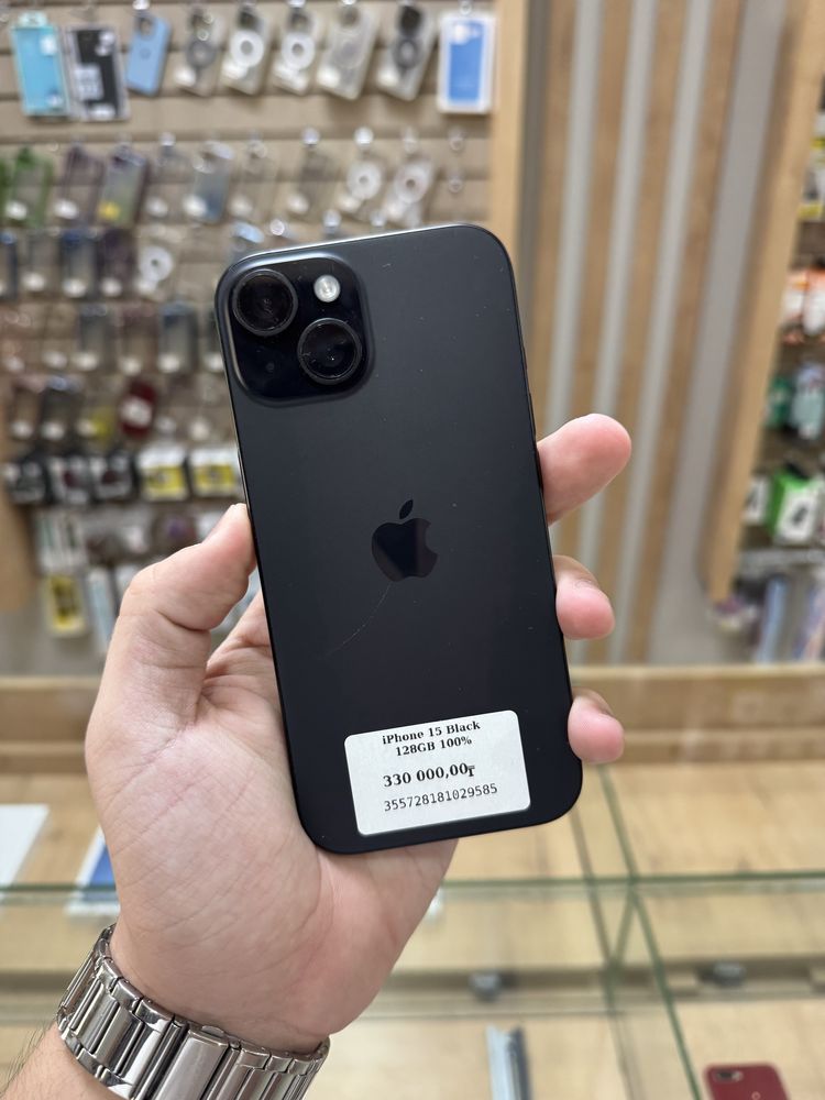 iPhone 15 128GB 100% Black