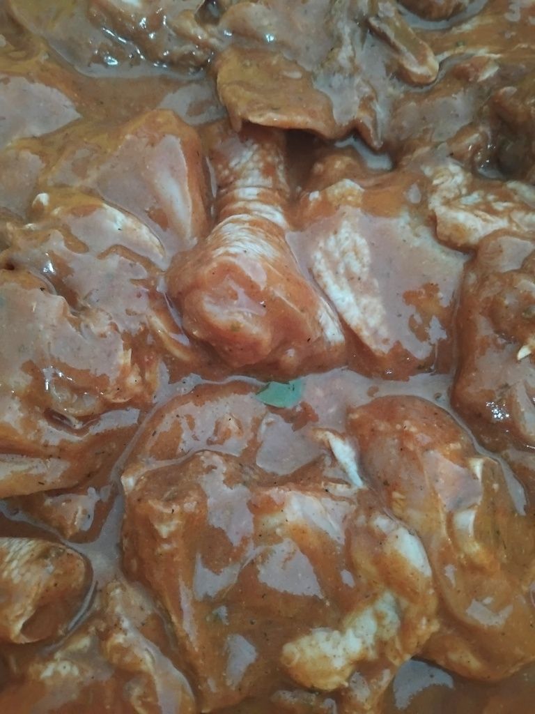 Шашлык маринад филе кур и крылья  вакум по 1 кг