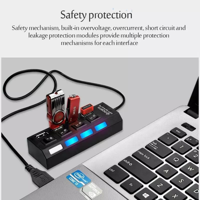 HUB разветвитель USB 3.0. Качественный!!! (4 порта). Алматы.