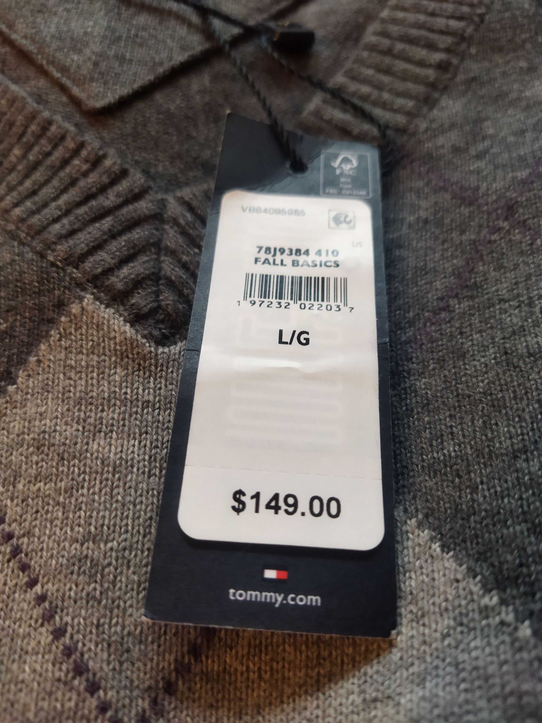 Свитера-пуловеры Tommy Hilfiger (США),оригинал,новые,р-ры 46,48 и 50