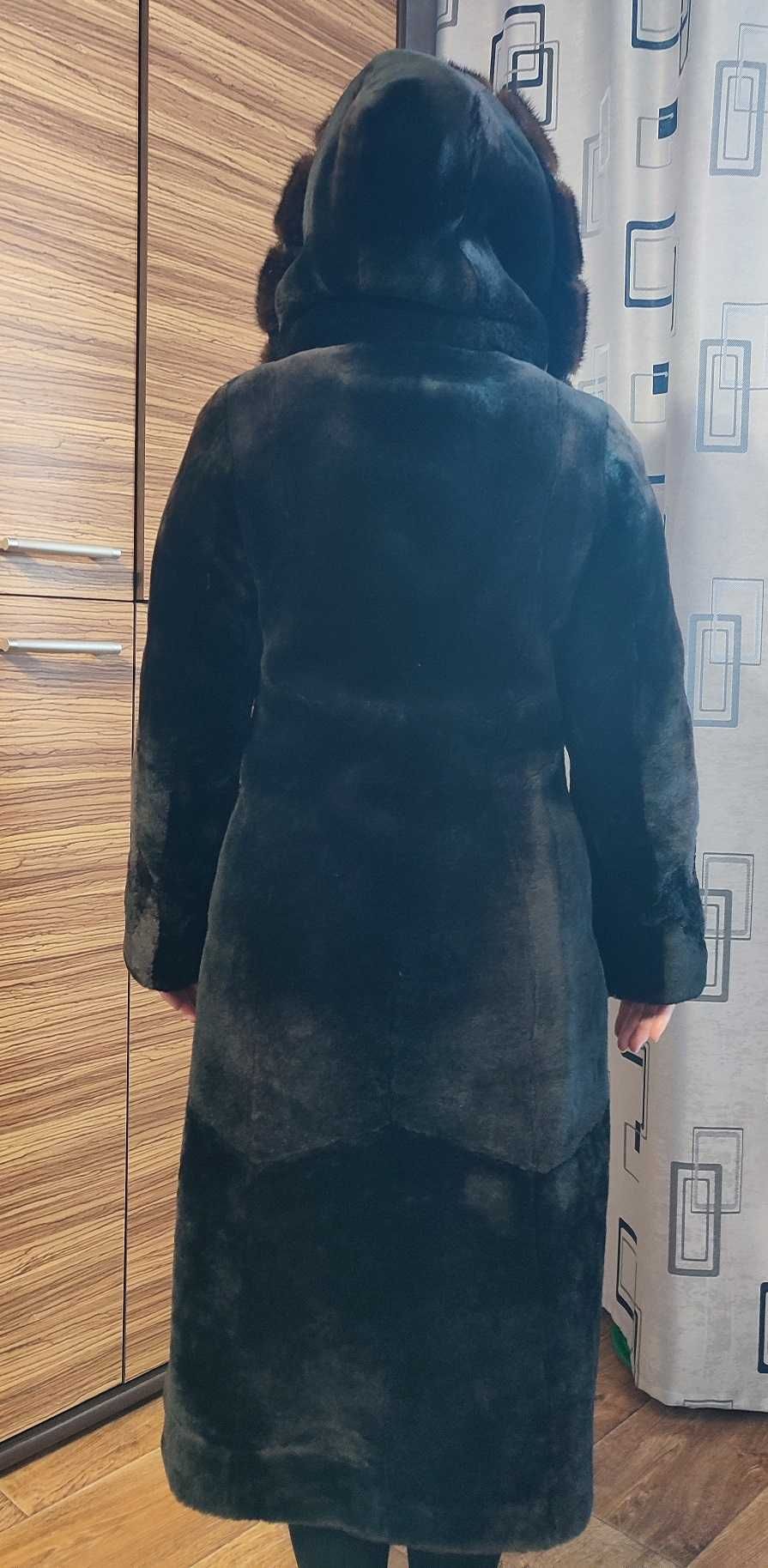 Мутоновая шуба женская