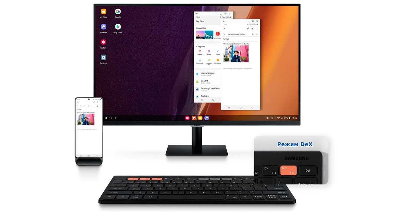 Новая Клавиатура беспроводная Samsung Smart Keyboard Trio 500, White