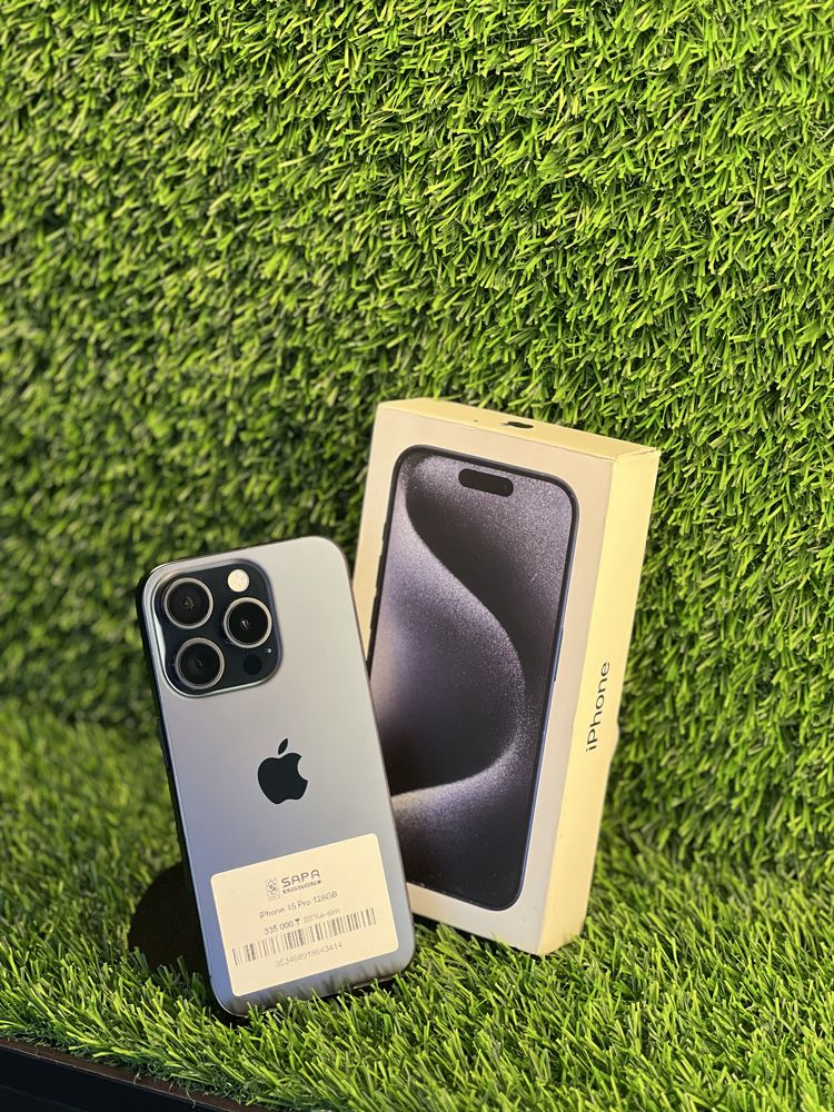 Iphone 15 pro e-sim 128GB blue titanium
