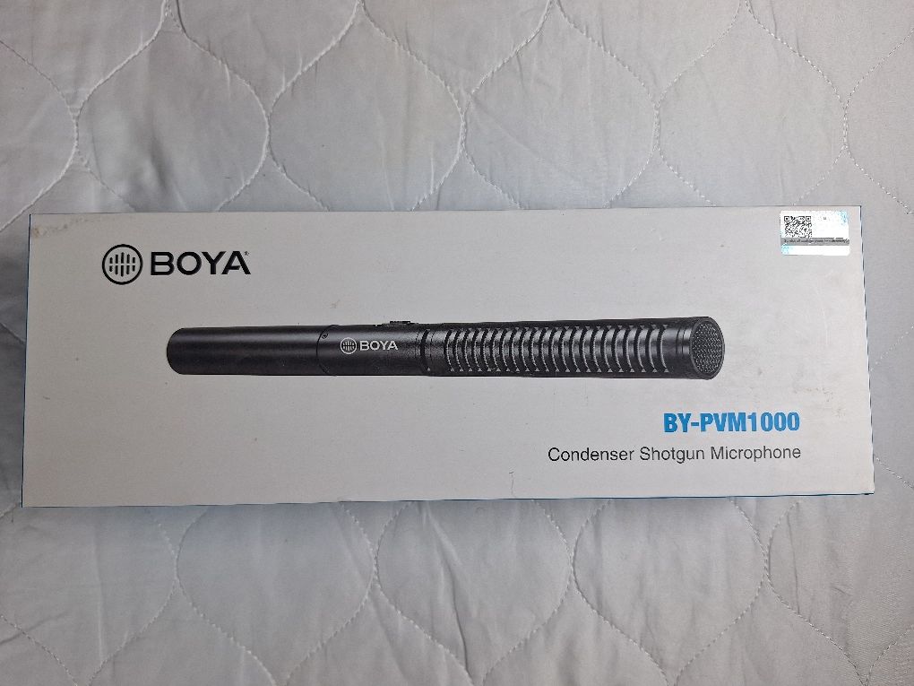 5) Микрофон пушка для записи голоса BOYA BY-PVM1000 Condenser Shotgun