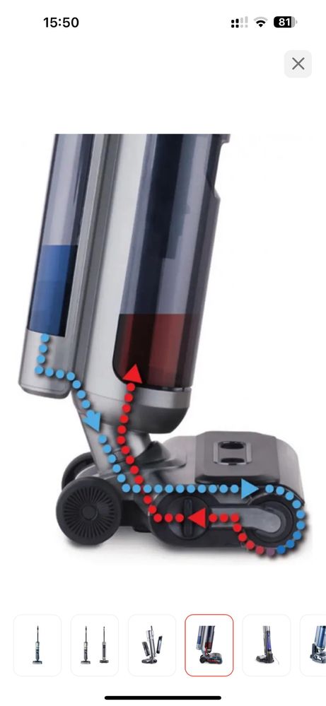 Пылесос Thomas Aqua FLOORCLEANER Cordless серый