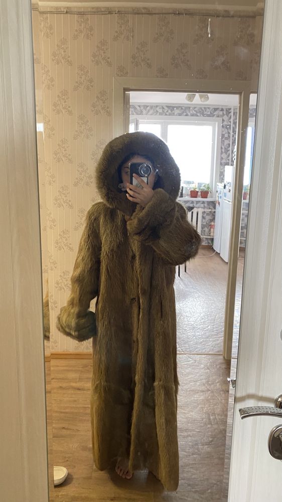 Шуба из натуральной лисы