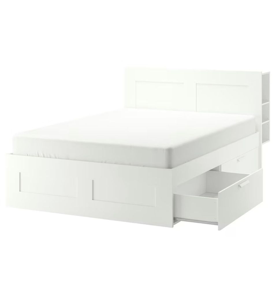 Кровать, мебель, IKEA. Двухспальная кровать.