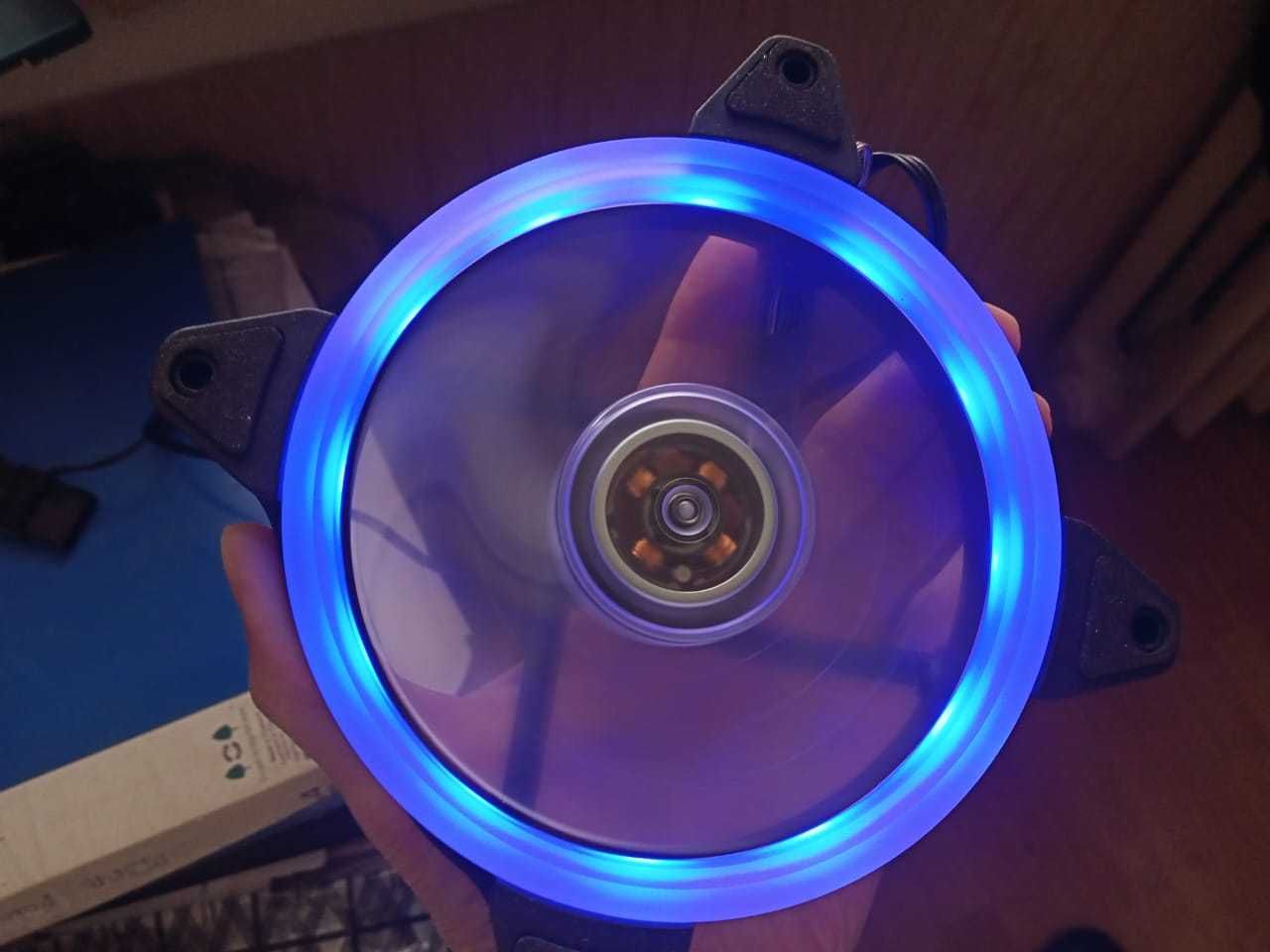 Вентилятор для корпуса 12cm, с RGB LED подсветкой