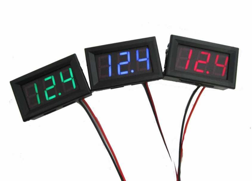 Вольтметр цифровой светодиодный 0/4.5-30V.