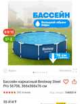 Бассейн каркасный круглый