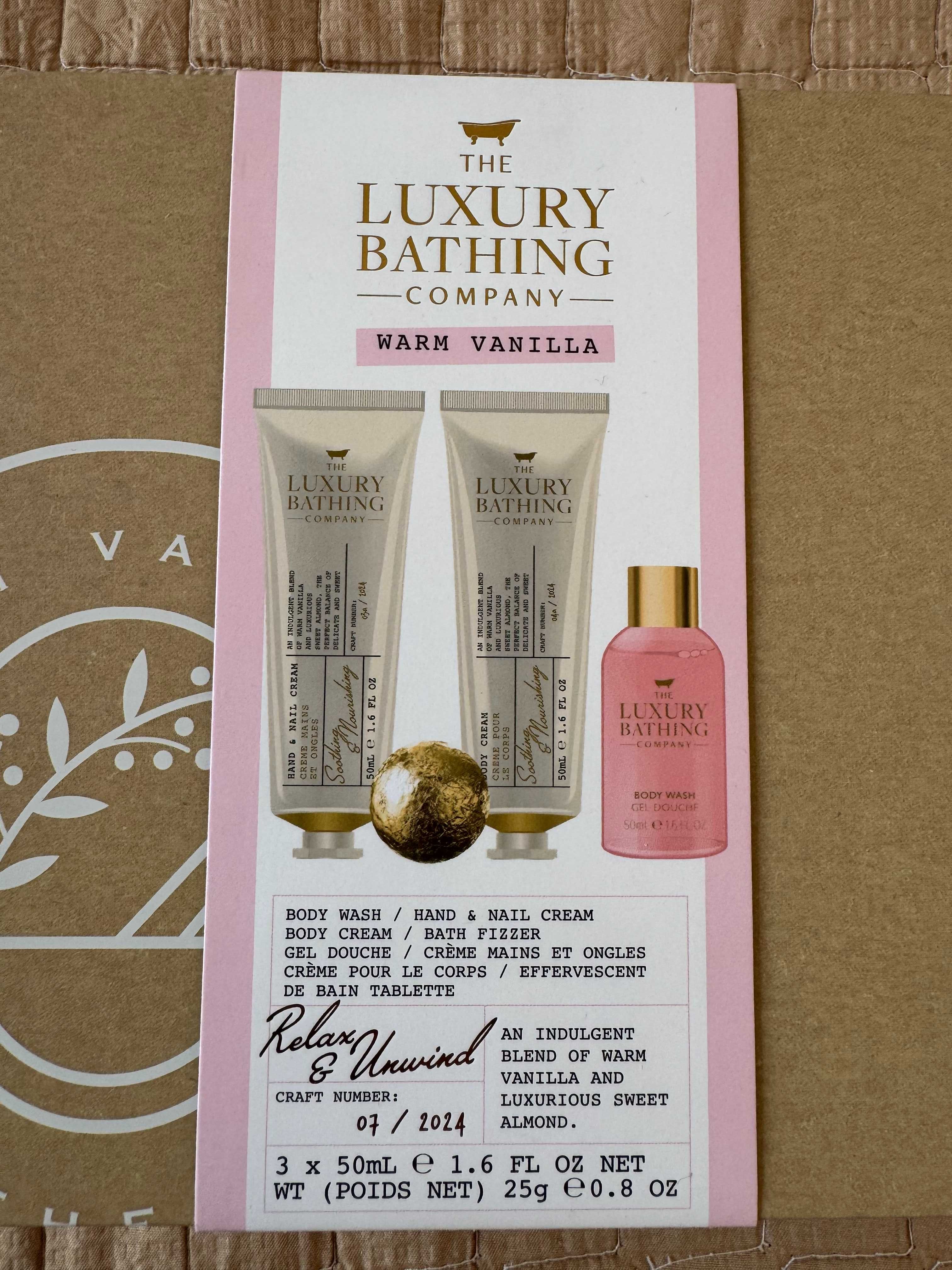 Grace Cole The Luxury Bathing Warm Vanilla. Подарочный набор. Женский