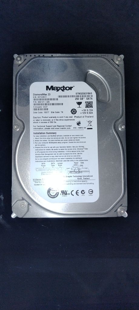 Жёсткий диск HDD 250GB