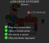 Алмазное сверление бурение