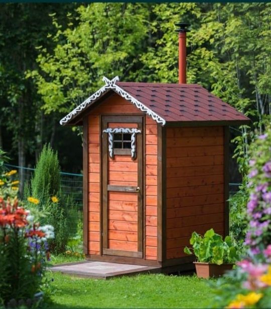 Уличный Деревянные туалет для дачи и Коттеджей