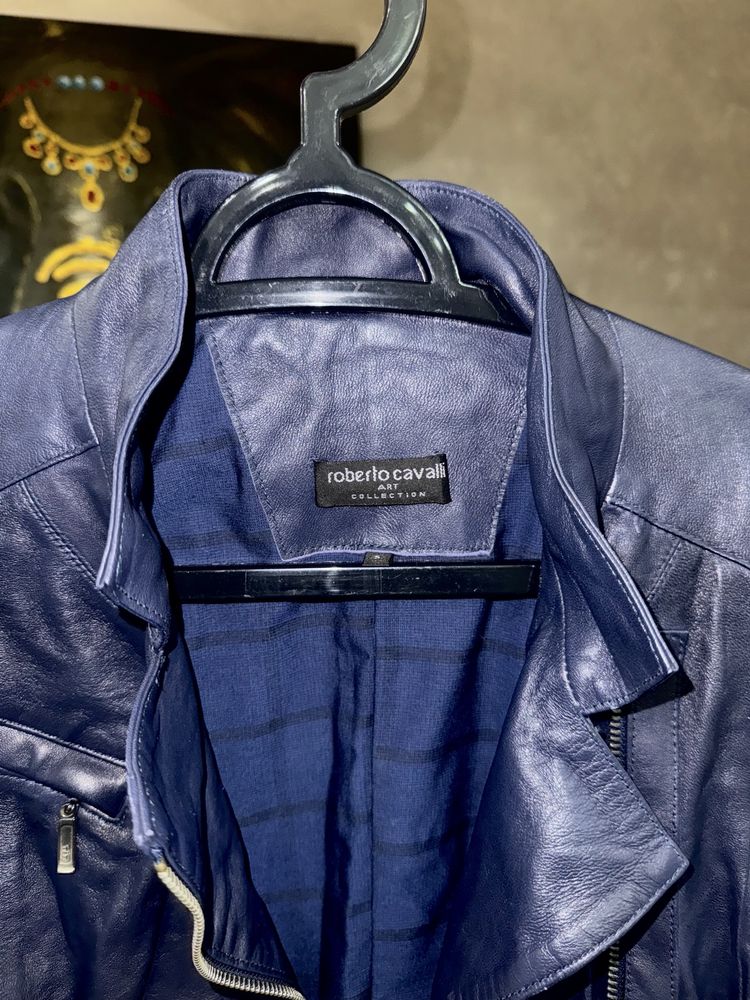 Кожаная куртка Roberto Cavalli новая