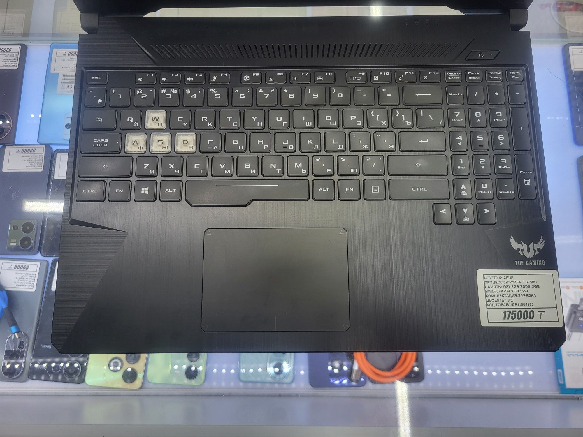 Ноутбук Asus Tuf Ryzen 7 3750H озу 8гб ssd512gb gtx1650 рассрочка