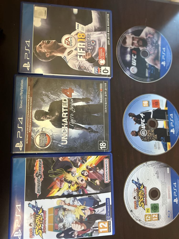 Диски Ps4 10к за все 6