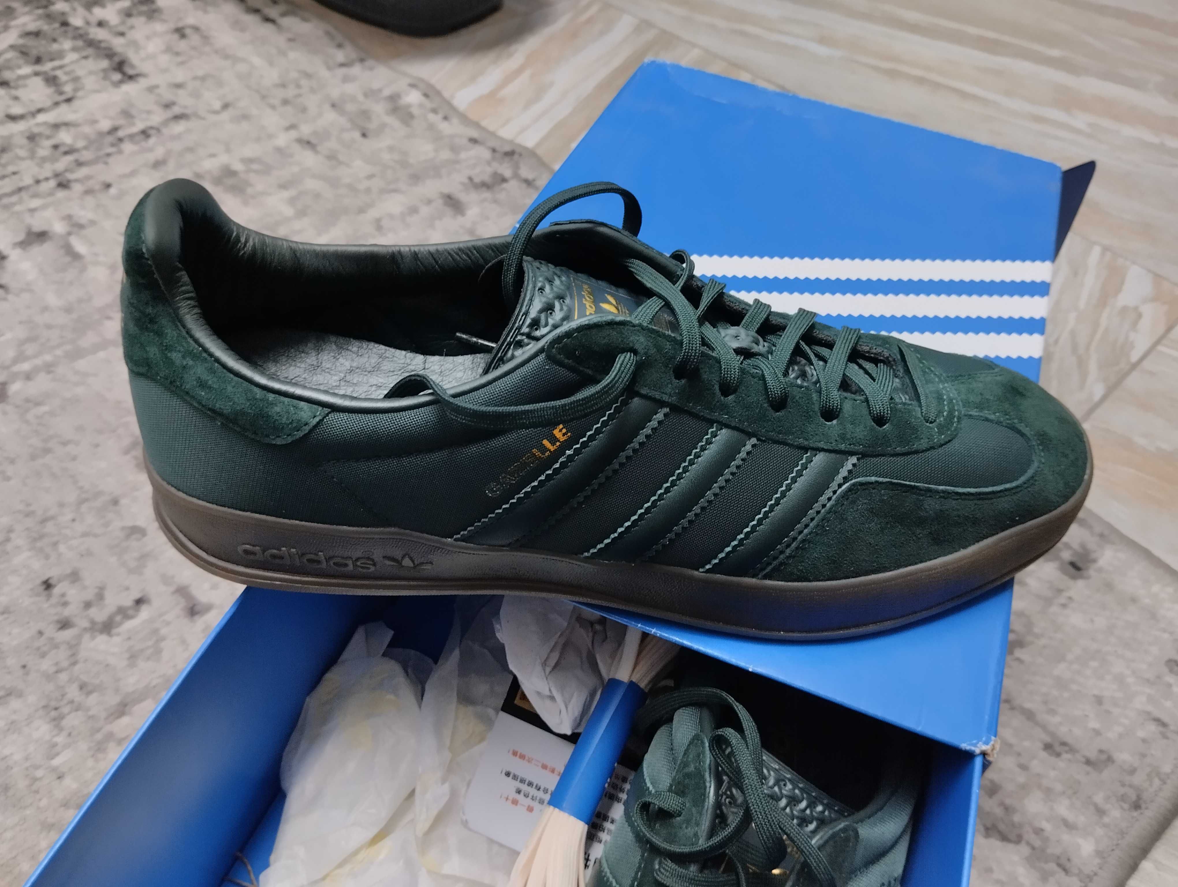Adidas gazelle indoor green / 11 uk