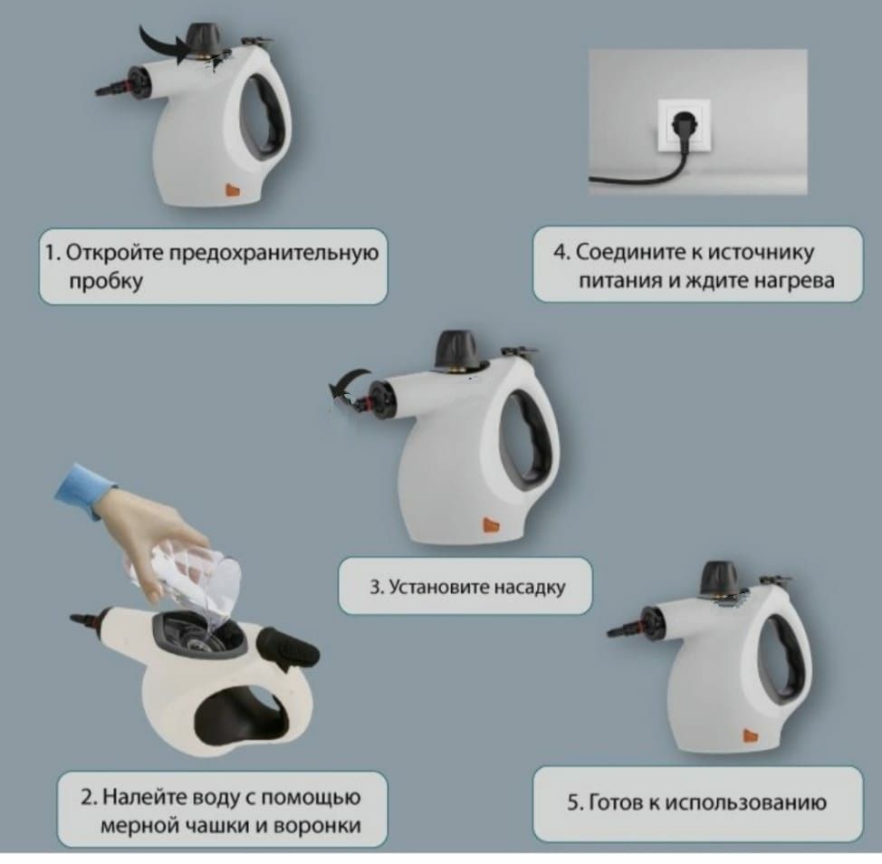 Пароочиститель для уборки дома и авто.