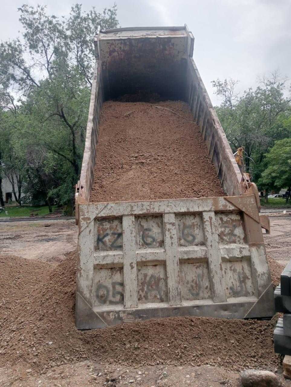 Гравий БАЛЛАСТ с котлованов рядом щебень отсев песок ПГС ГЩС навалом