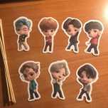 Топперы для торта или кексов с BTS