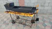Мангал 3 в 1 под казан барбекю коптильня bbq подарок