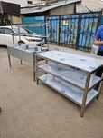 Стол разделочный  нейтральное оборудование мойка  стелаж  шеф полка