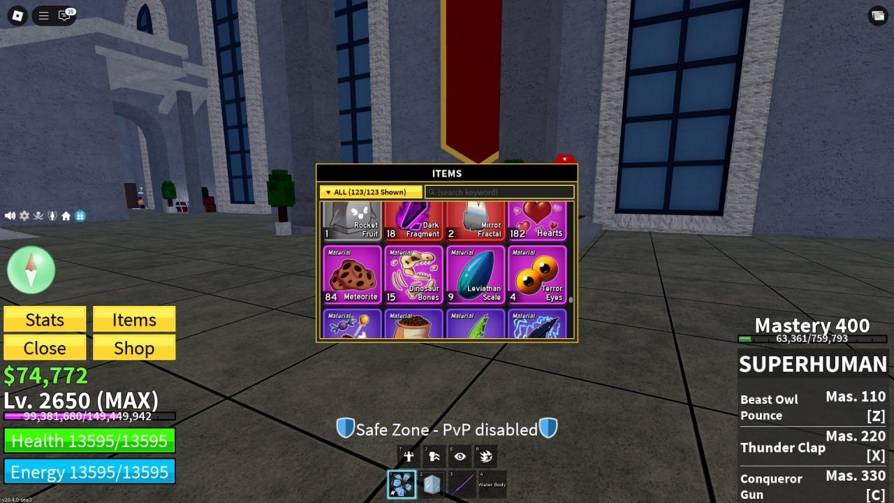 Аккаунт блокс фрут blox fruit