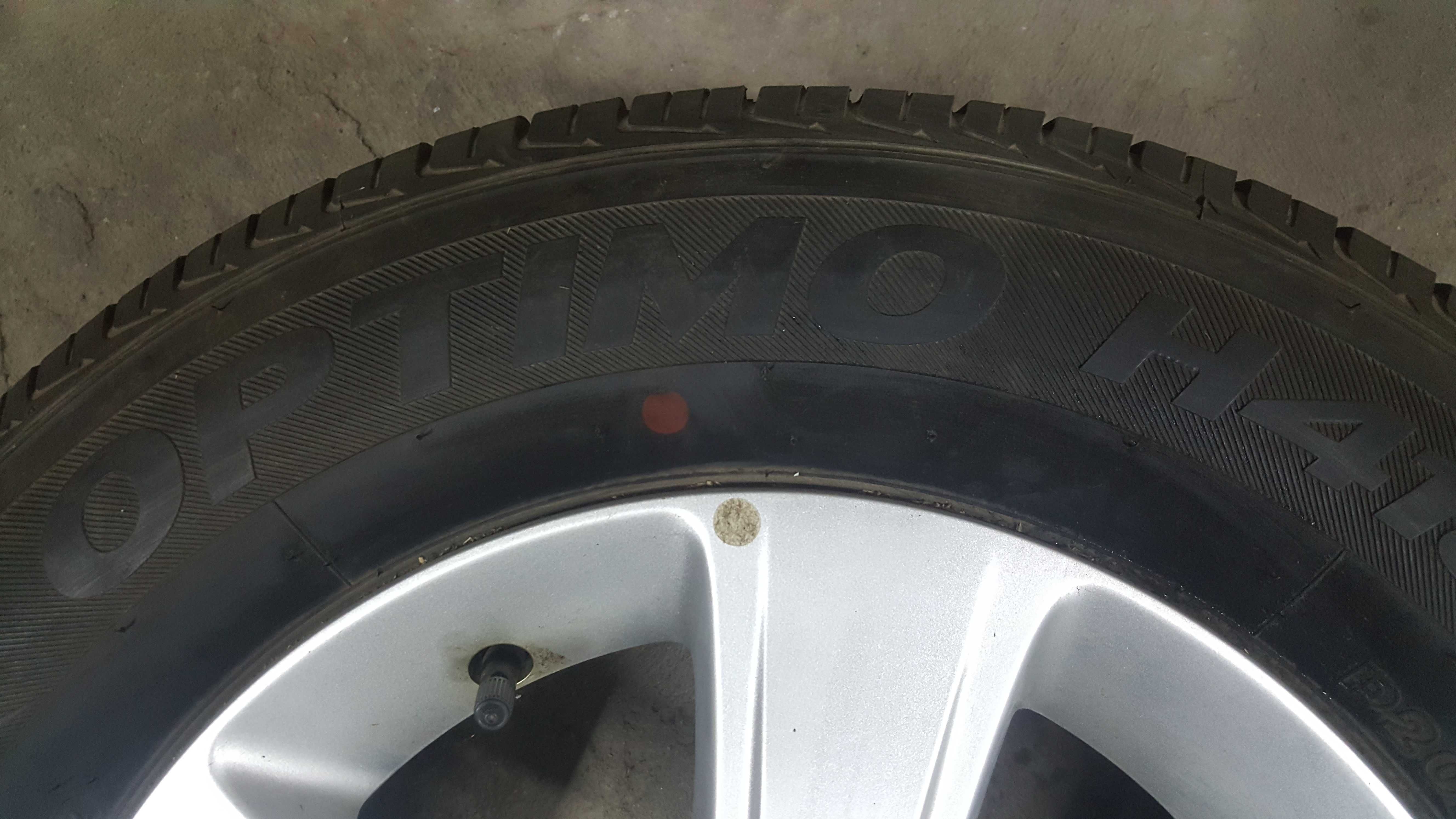 1 оригинальный титановый диск с резиной «Hankook» Ц/О: 60, 1м, 5х114.3