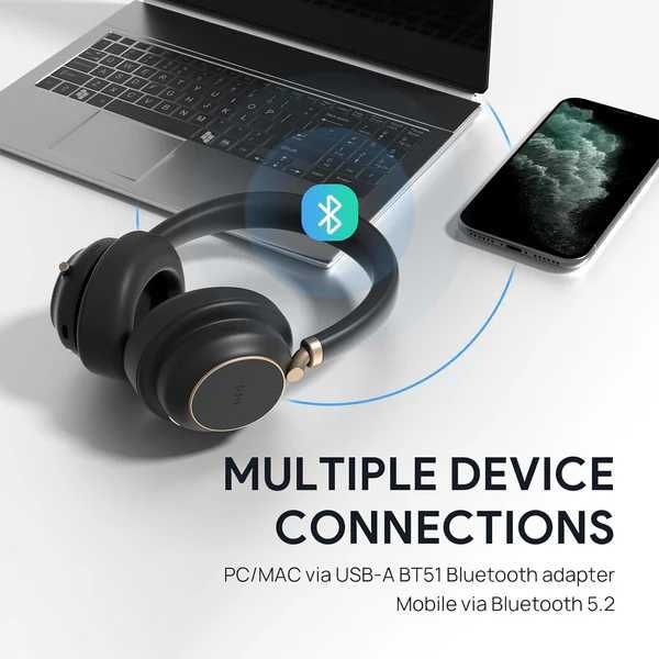 Беспроводной наушник Yealink BH76 WiFI зарядкой база Гарнитура США
