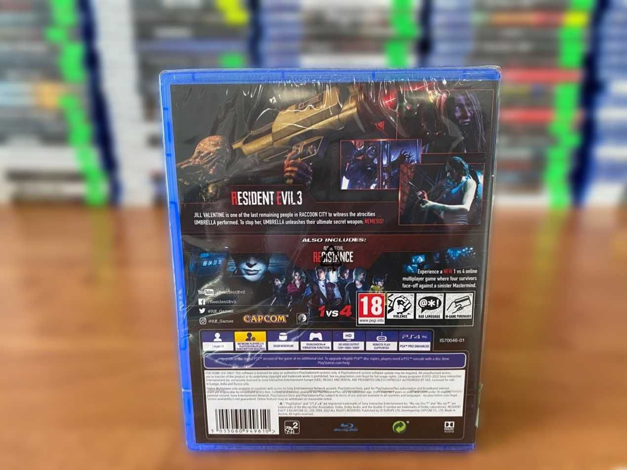 Новый Запечатанный Resident Evil III / Обитель зла 3 PS4/PS5 Много Игр