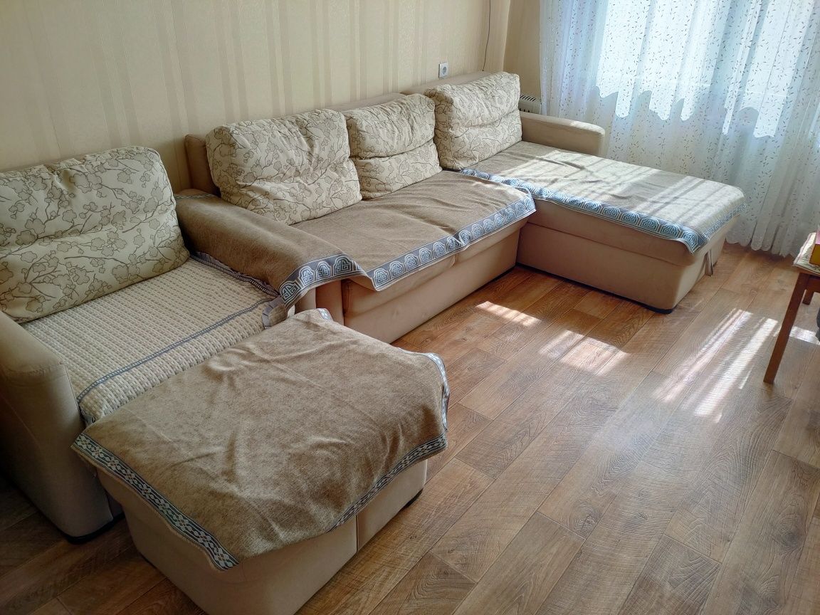 Угловой диван + кресло
