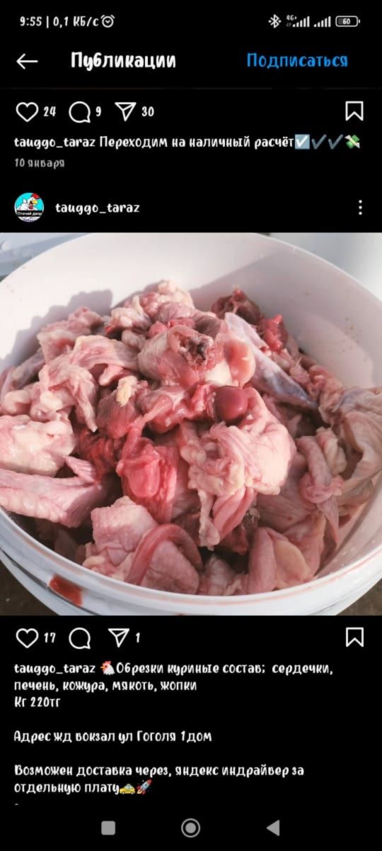 Куриный  фарш для собак и для кошек