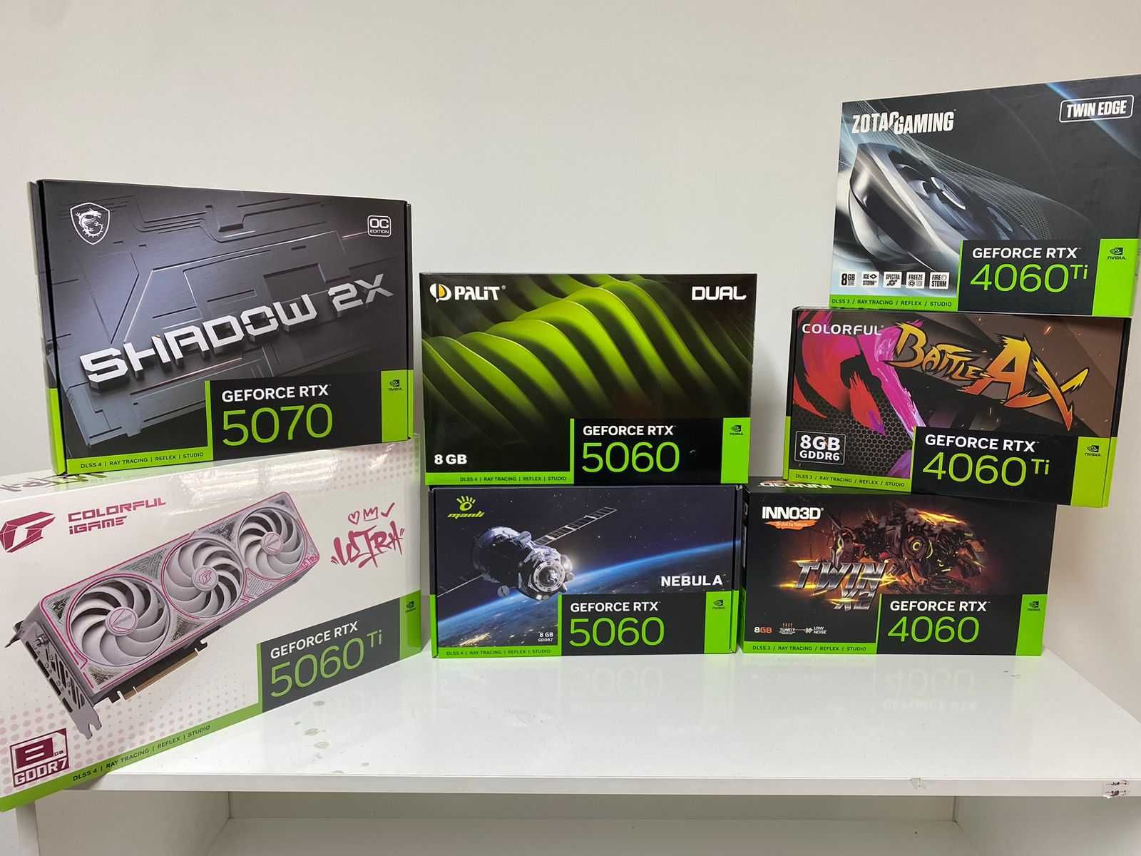 Видеокарты 3050/4060/5060/5070