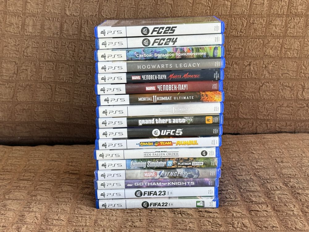 Диски для PlayStation 5 игры на PS 5/FC25,FC24,UFC5,Сэкбой,МК11,МК 1