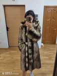 Шуба норковая с капюшоном