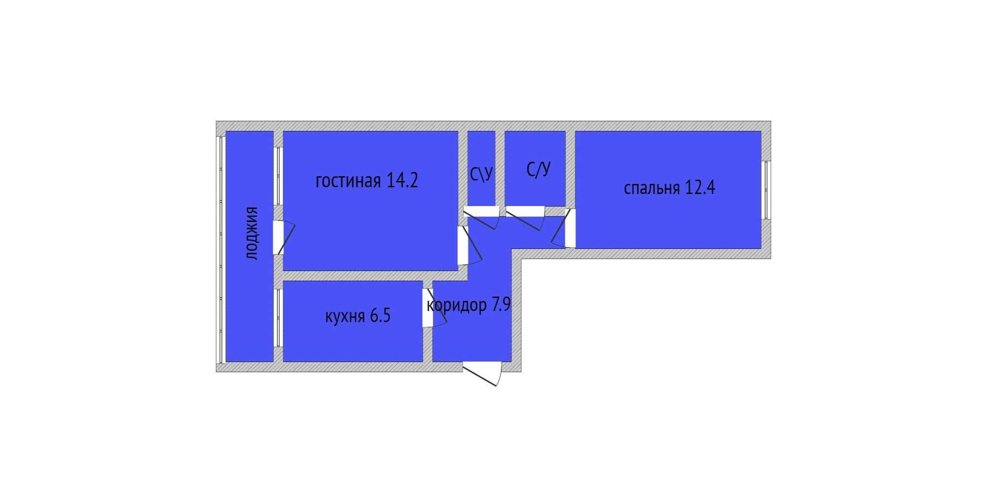 Продажа 2-комнатной квартиры Узкая коллея