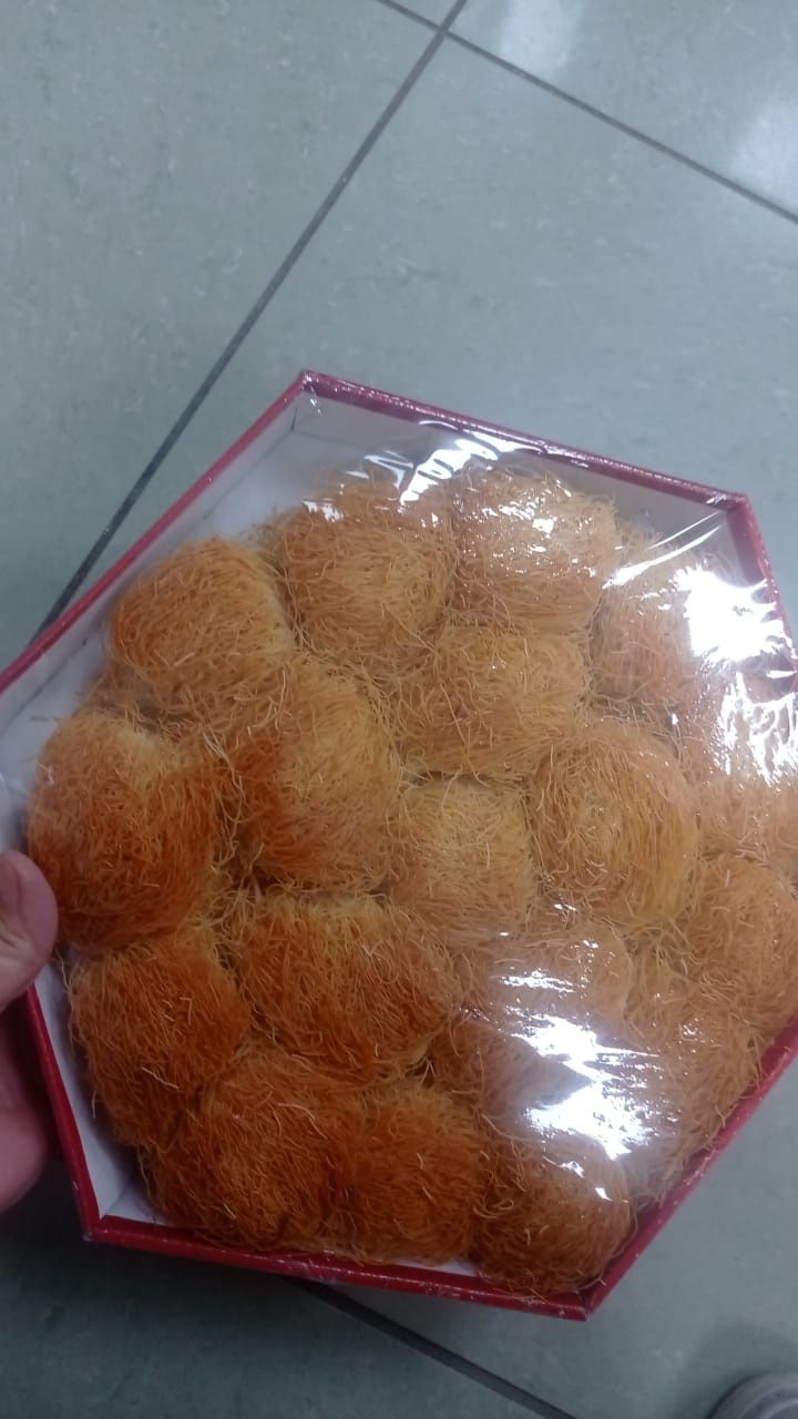 Тесто Катаифи жареный