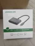 USB HUB 3-port USB 3.0, USB-C Hub 10/100 Mbps,USB-C  LAN connector
