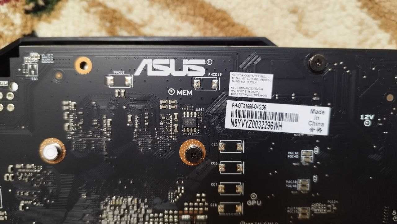 Видеокарта ASUS GTX 1650 Phoenix OC Edition V2, 4 GB