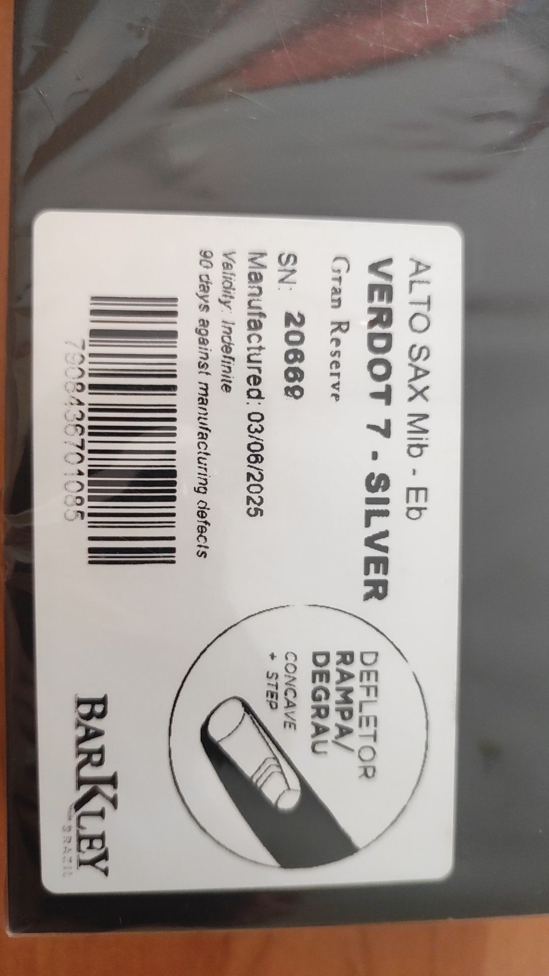 Мундштук Barkley VERDOT 7 silver