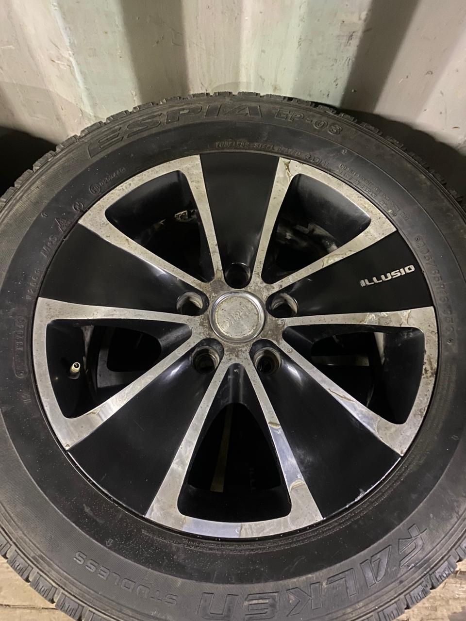 Диски с зимней резиной на Toyota Camry,Nissan,Mazda 5*114 R16
