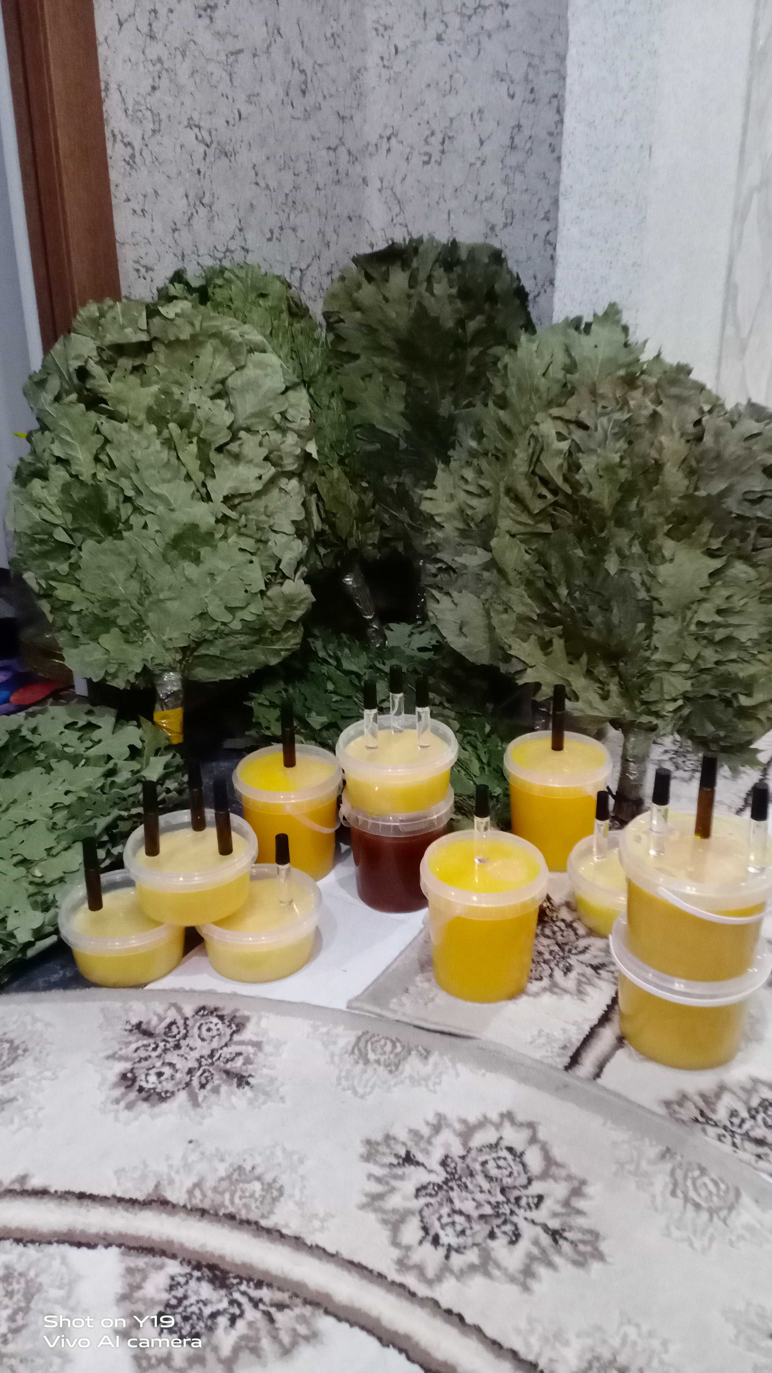 Мёд. Банные веники. Эфирные масла.